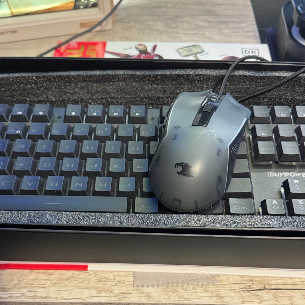 Black Keyboard and Mouse Combo